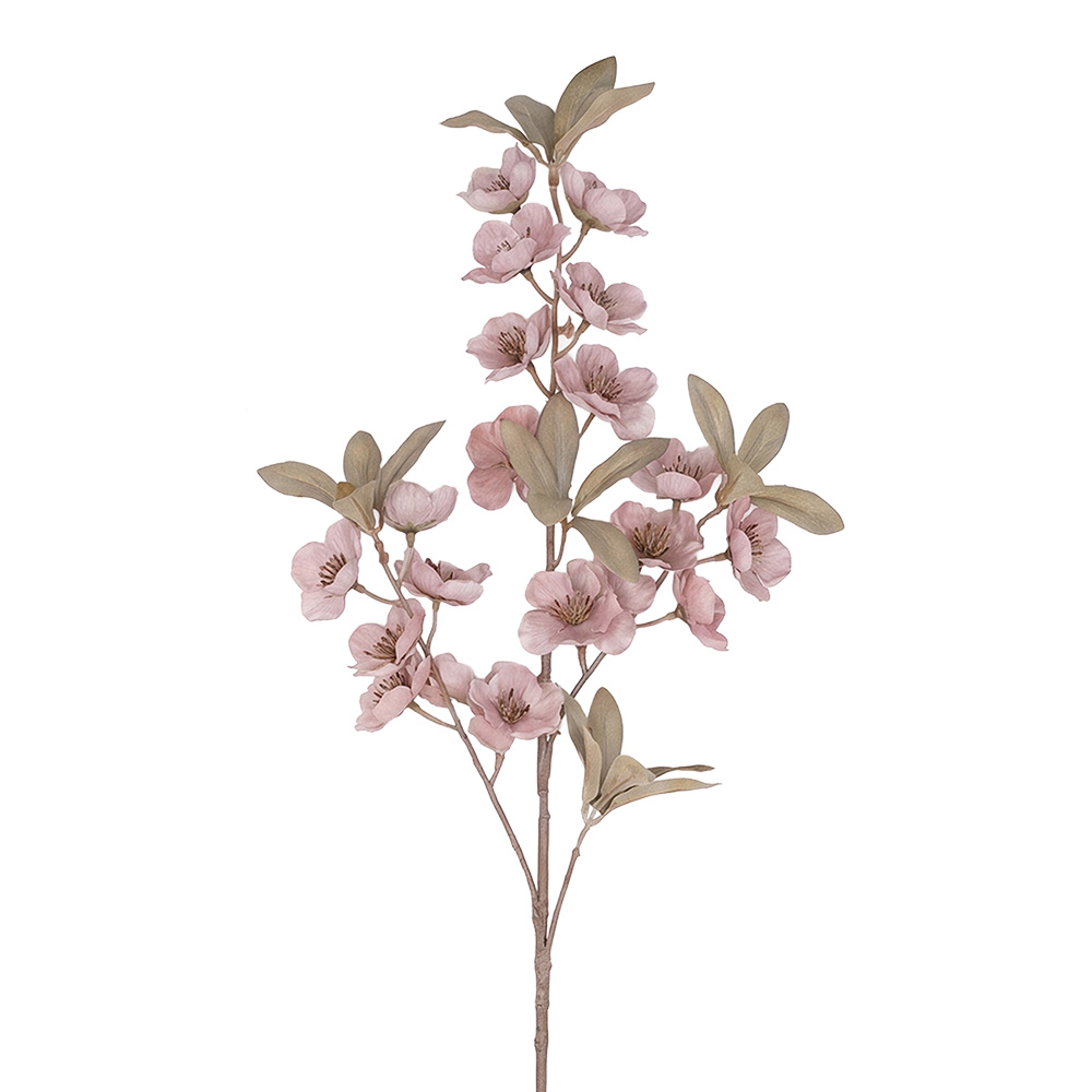 Decorazione ramo con fiori Rosa 90 cm