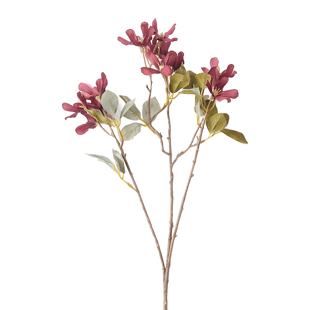 Decorazione ramo con fiori Viola 61 cm