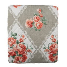 [Q196.059] Copriletto Grigio Rosa 140x220 cm