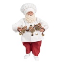 Christmas Decoration Santa Claus White Red 17x12x27 cm