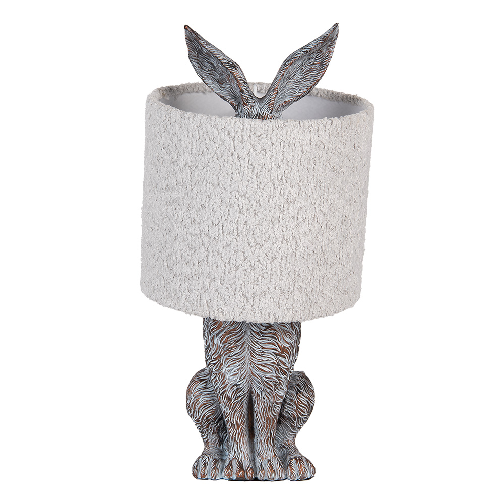 Lampada da Tavolo Marrone Grigio Ø 20x43 cm E27/max 1x60W
