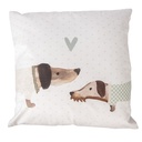 Federe Cuscini Beige Marrone 45x45 cm