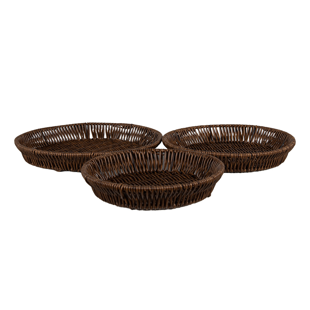 Serveerschalen (set 3) Ø 28x4 / Ø 25x4 / Ø 22x4 cm