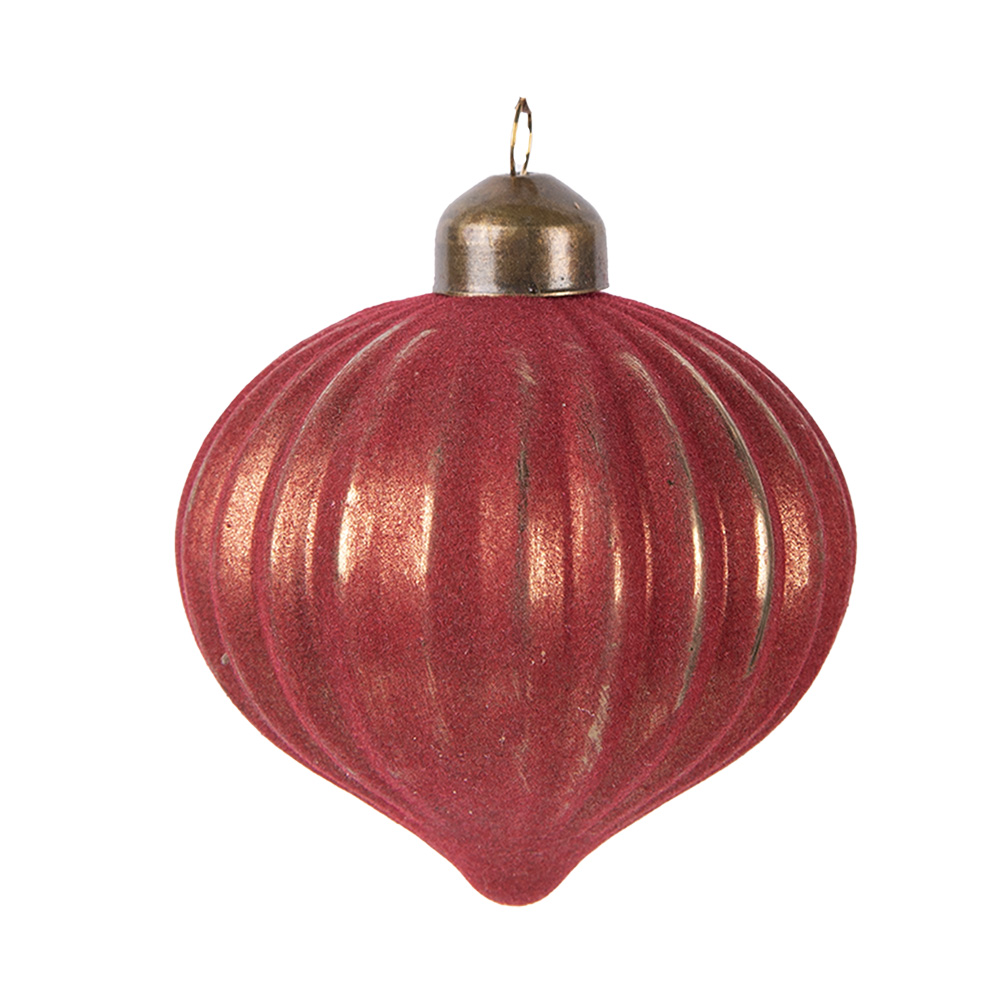 Weihnachtskugel Rot Ø 8x9 cm