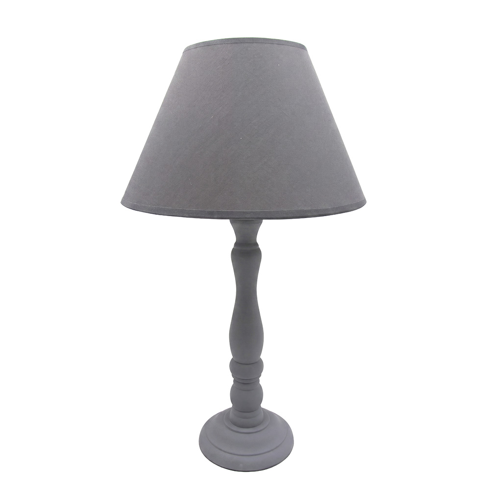 Lampe de table Gris 25x25x45 cm E27/max 1x40W