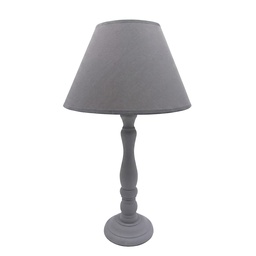 [6LMC0117] Table Lamp Grey 25x25x45 cm E27/max 1x40W