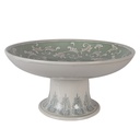 Cake stand White Green Ø 32x15 cm