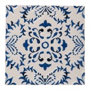 Pfannenuntersetzer Weiß Blau 15x15x1 cm