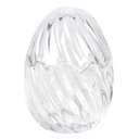 Bonbonniere with lid Egg Transparent Ø 9x12 cm