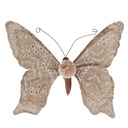 Weihnachtsdeko Schmetterling Beige 28x4x22 cm