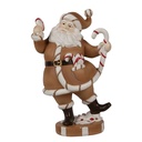Weihnachtsdeko Weihnachtsmann Braun 12x9x20 cm