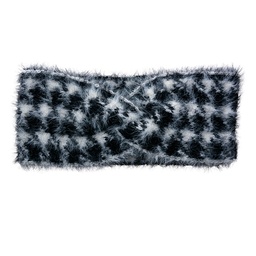 [JZHE0016Z] Bande de cheveaux 10x22 cm Noir Blanc