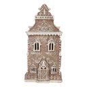 Decorazione Casa con LED Marrone Bianco 12x11x25 cm