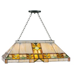 [5LL-5469] Pendant Lamp Tiffany Yellow 92x47x125 cm E27/max 3x60W