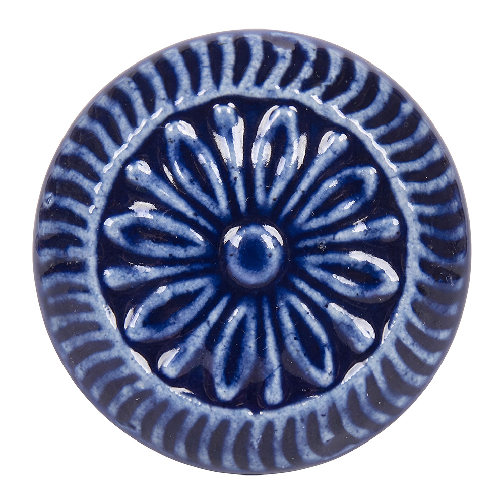 Türknopf Blau Ø 4x4 cm