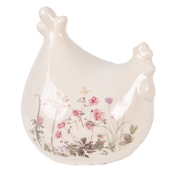 [6CE2402] Decoratie kip 12x11x13 cm