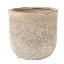 Pot de fleurs d'intérieur Gris Beige Ø 18x16 cm