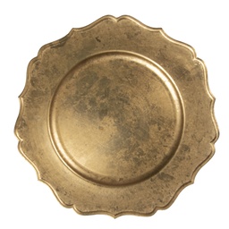 [64597GO] Presentation Plate Gold Ø 33x1 cm