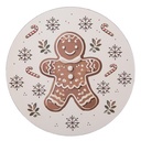Presentation Plate Beige Brown Ø 40x1 cm