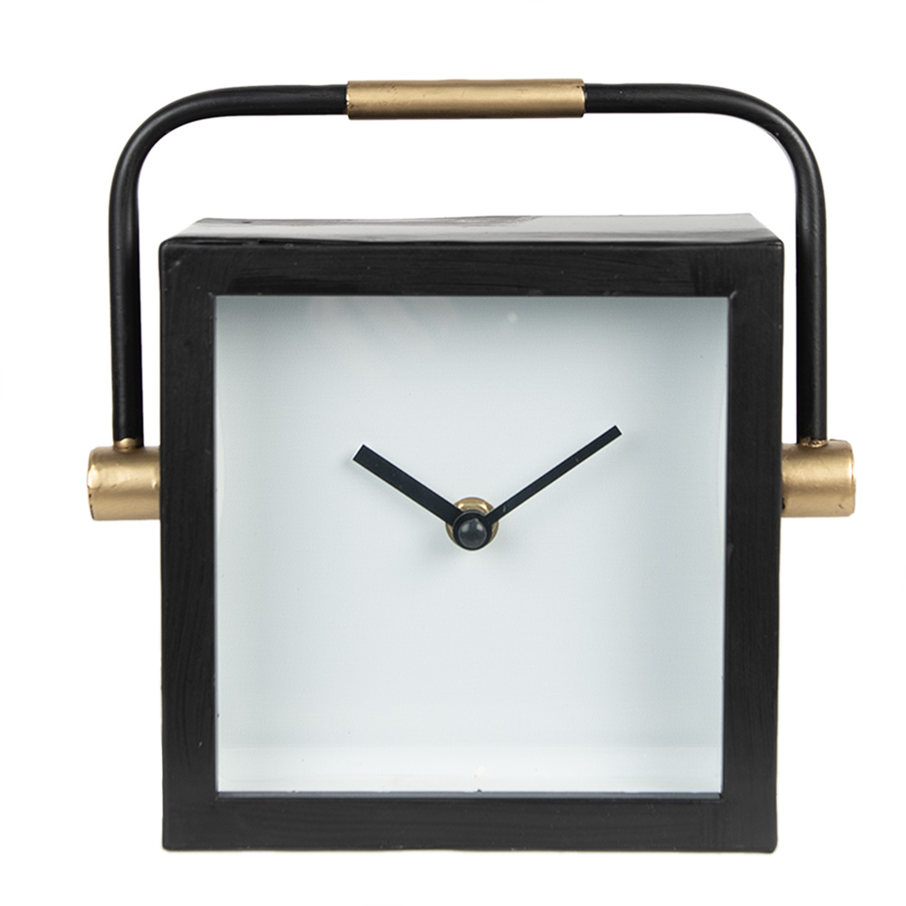 Orologio da Tavolo Nero, Bianco 19x5x19 cm / 1xAA