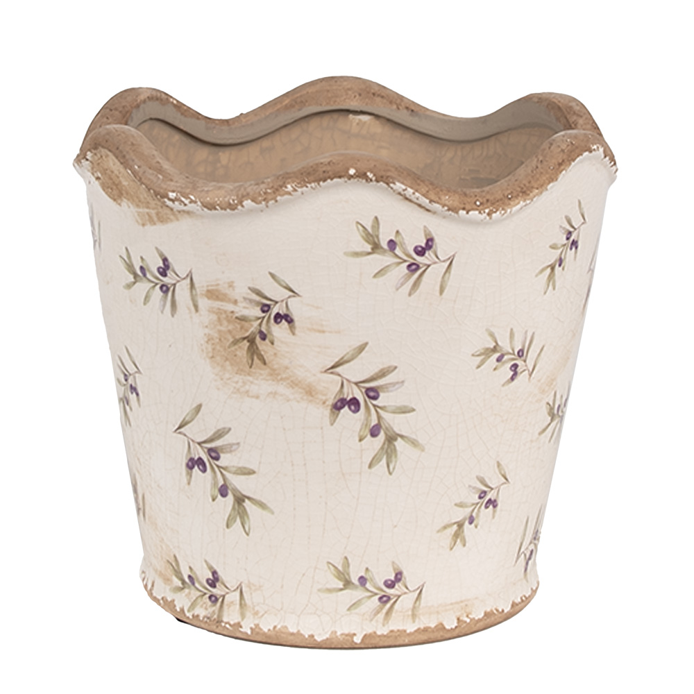 Decoratie bloempot Ø 16x15 cm