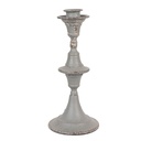 Candle Holder Grey Ø 12x26 cm