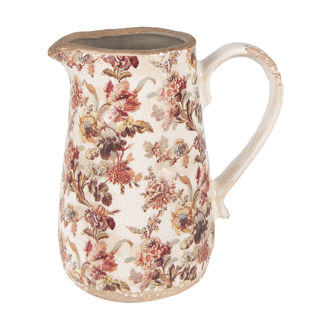 Dekorativer Krug Beige Rosa 16x12x18 cm