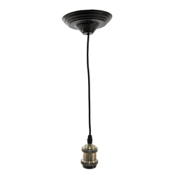 [5LL-95GR] Snoerpendel Ø 14x150 cm E27/max 1x60W