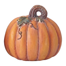 [6PR6288] Decorazione Zucca Arancio Marrone Ø 22x22 cm
