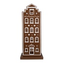 Decoration house with LED Brown White 31x16x75 cm / 3xAA