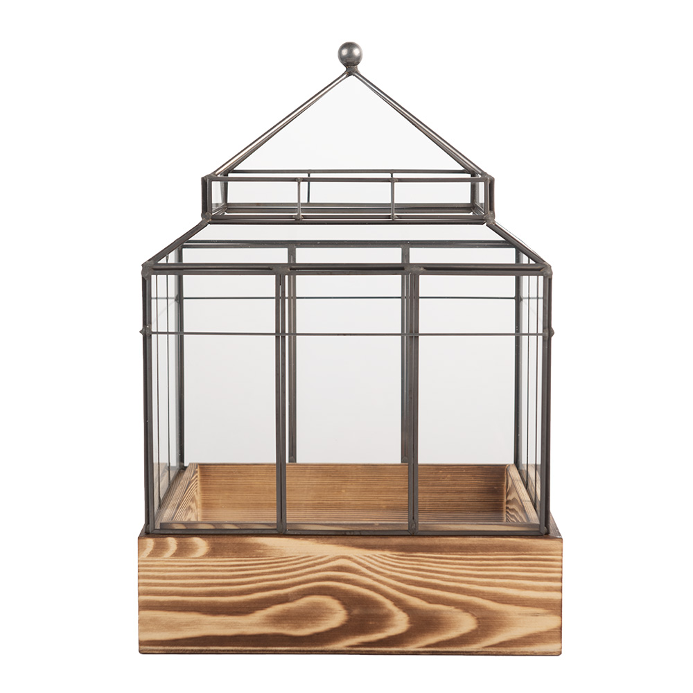 Decorative Propagator Transparent Brown 21x21x32 cm
