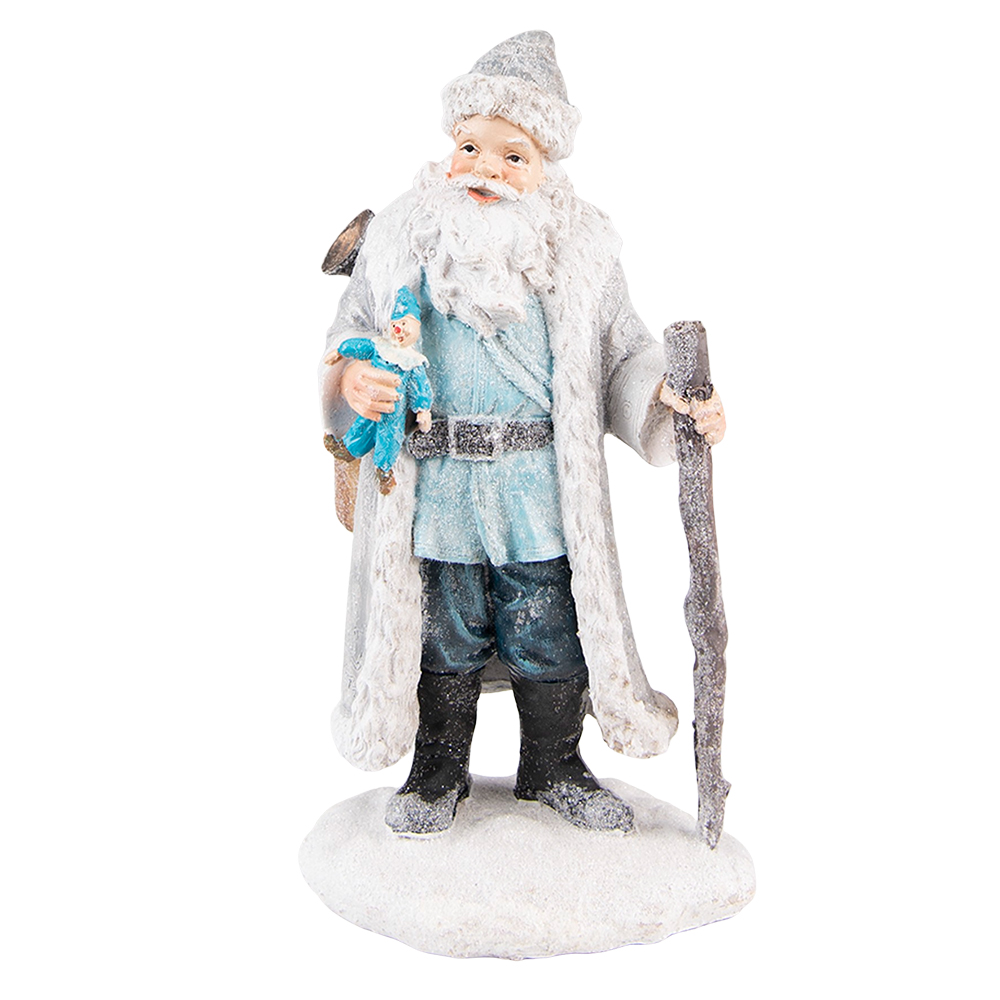 Decoratie kerstman 11x9x21 cm