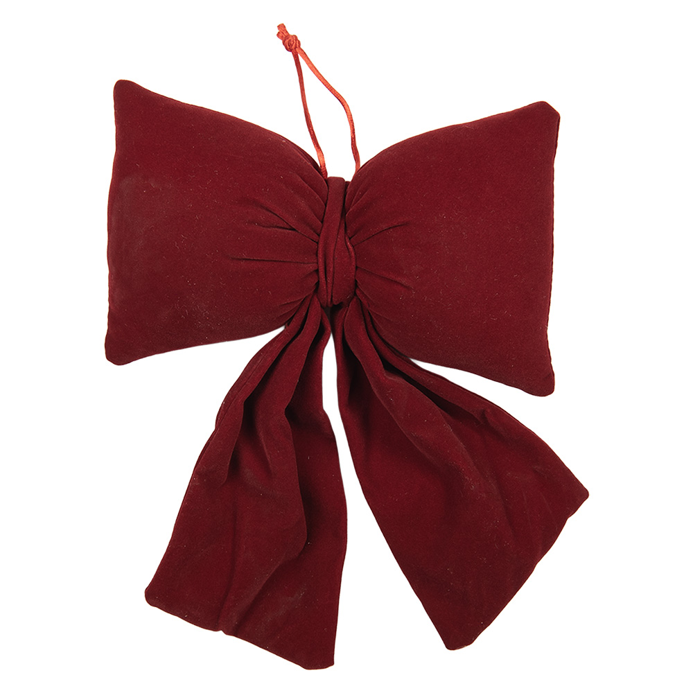 Decorative Bow Red 20x7x30 cm
