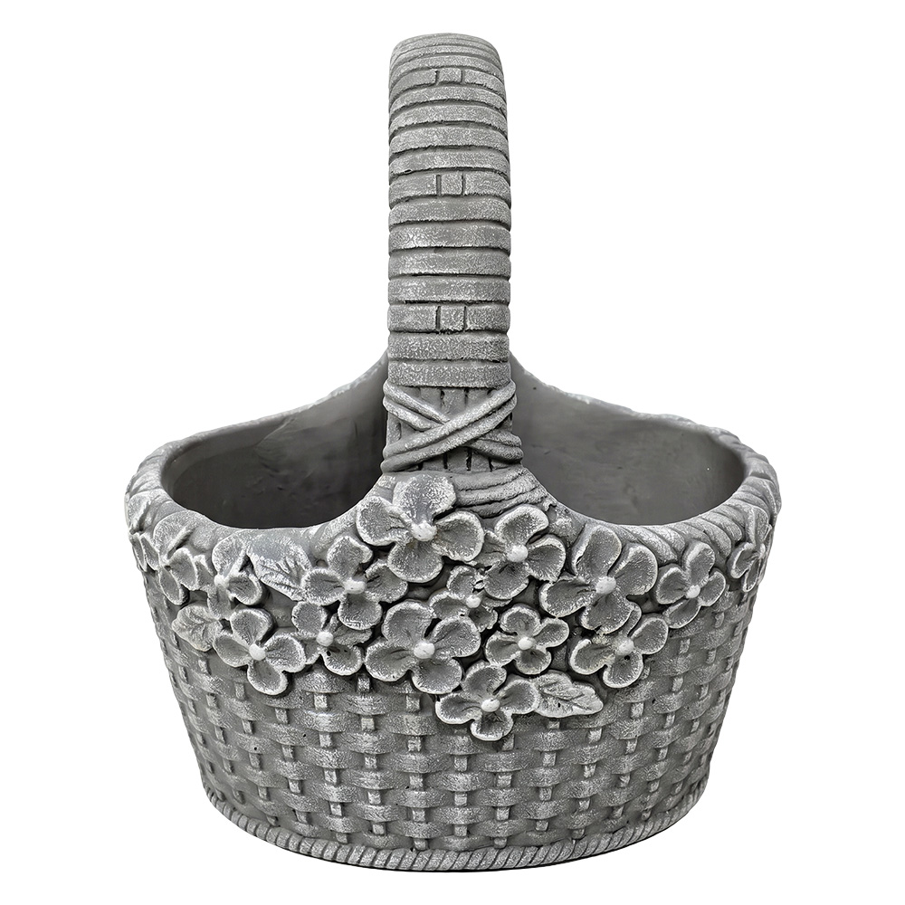 Blumentopf Grau 19x15x23 cm