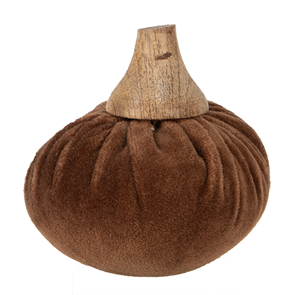 Decoration Pumpkin Brown Ø 9x8 cm