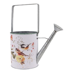 [6Y6039] Decorative Watering Can White Grey 35x19x40 cm