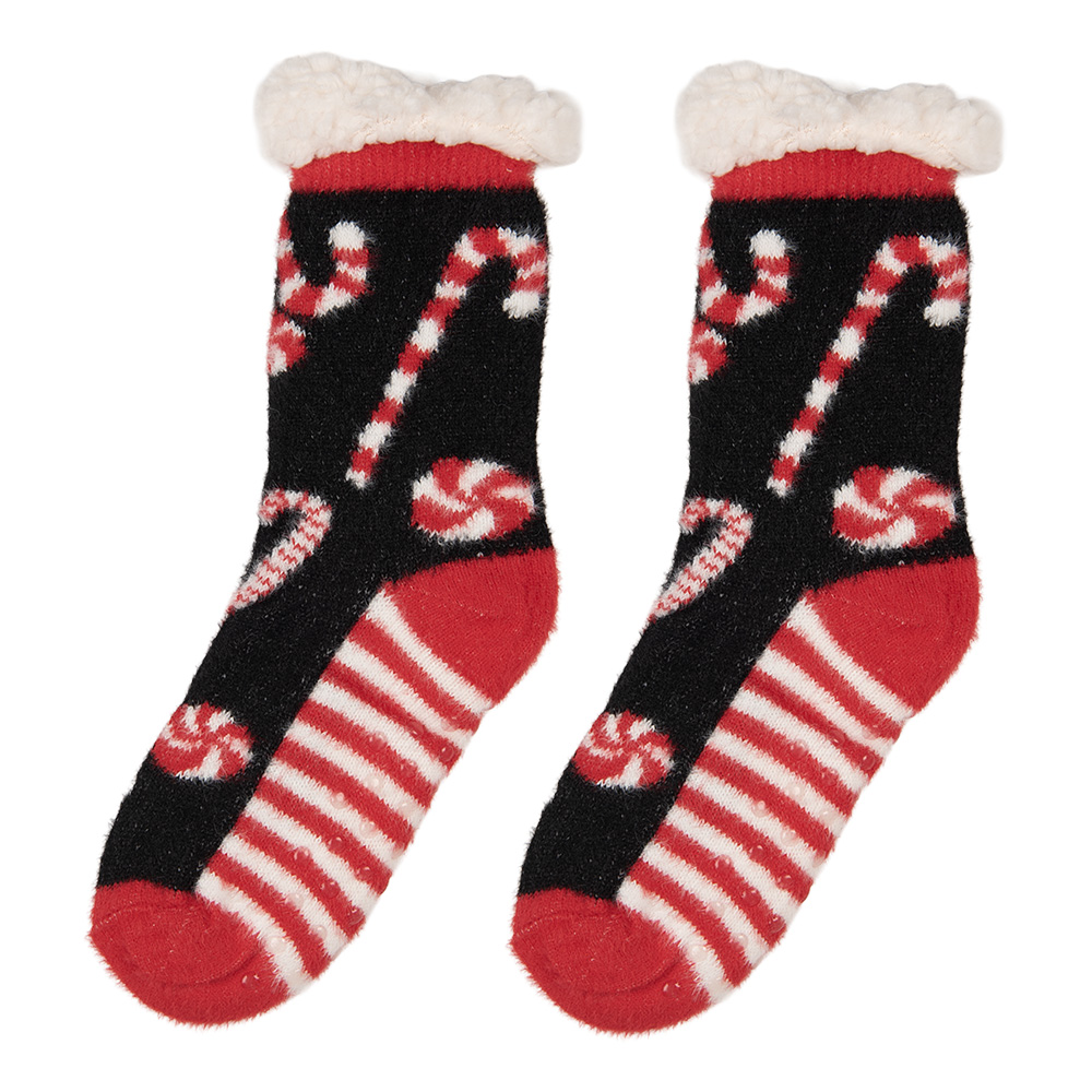 Socken Schwarz Rot one size