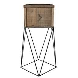 [MT64948] Vaso Porta Pianta Marrone 28x28x50 cm