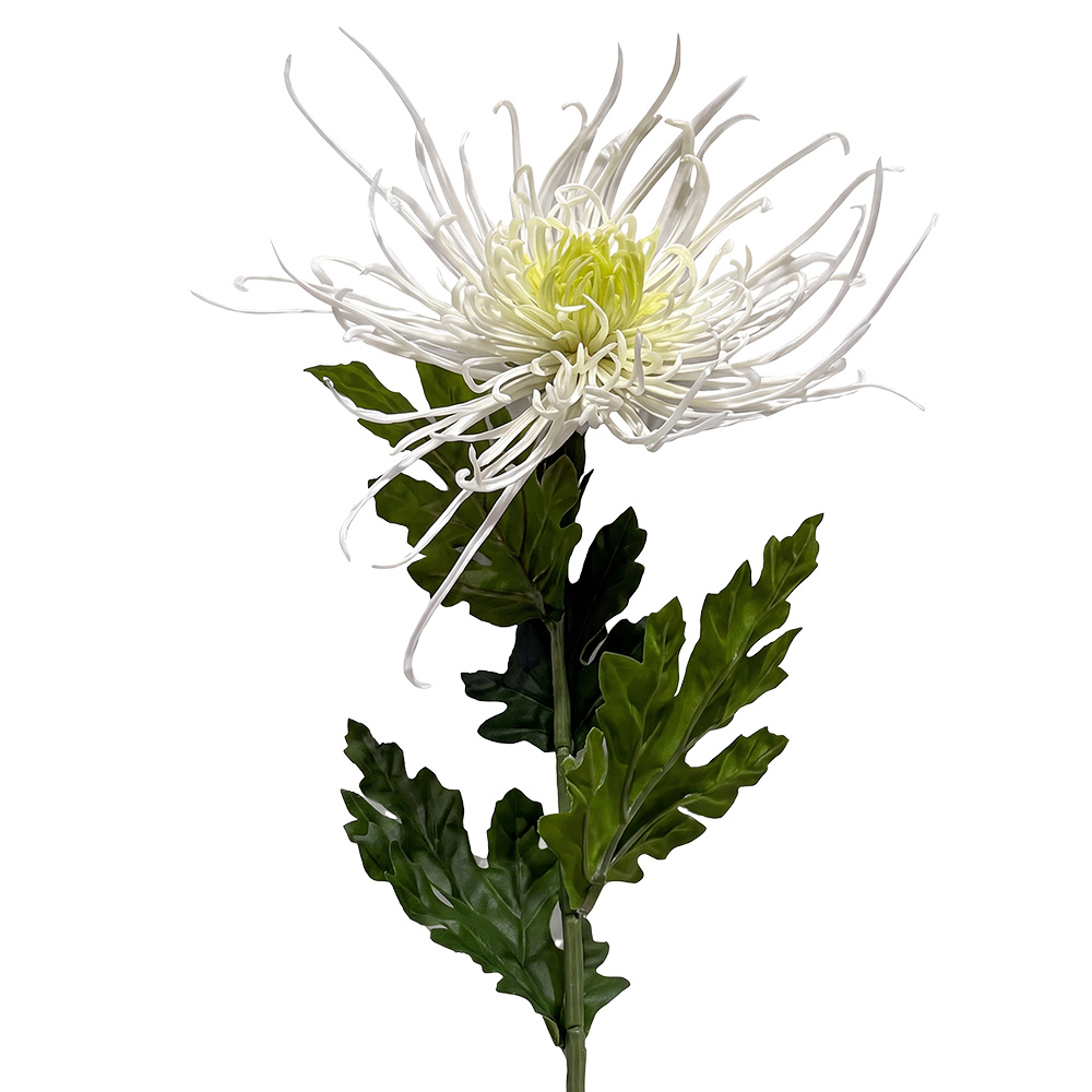 Branche décorative avec fleurs Blanc Vert 73 cm