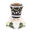 Kerzenständer Nussknacker Grün Weiß 8x6x9 cm