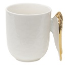 Tazza Bianco, Oro 11x9x10 cm / 350 ml