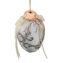 Decorative Hanger Egg Blue Ø 11x16 cm