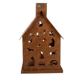 [6Y6090] Décoration Maison Marron 15x15x25 cm