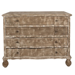 [5H0676] Chest of Drawers Brown 100x45x85 cm