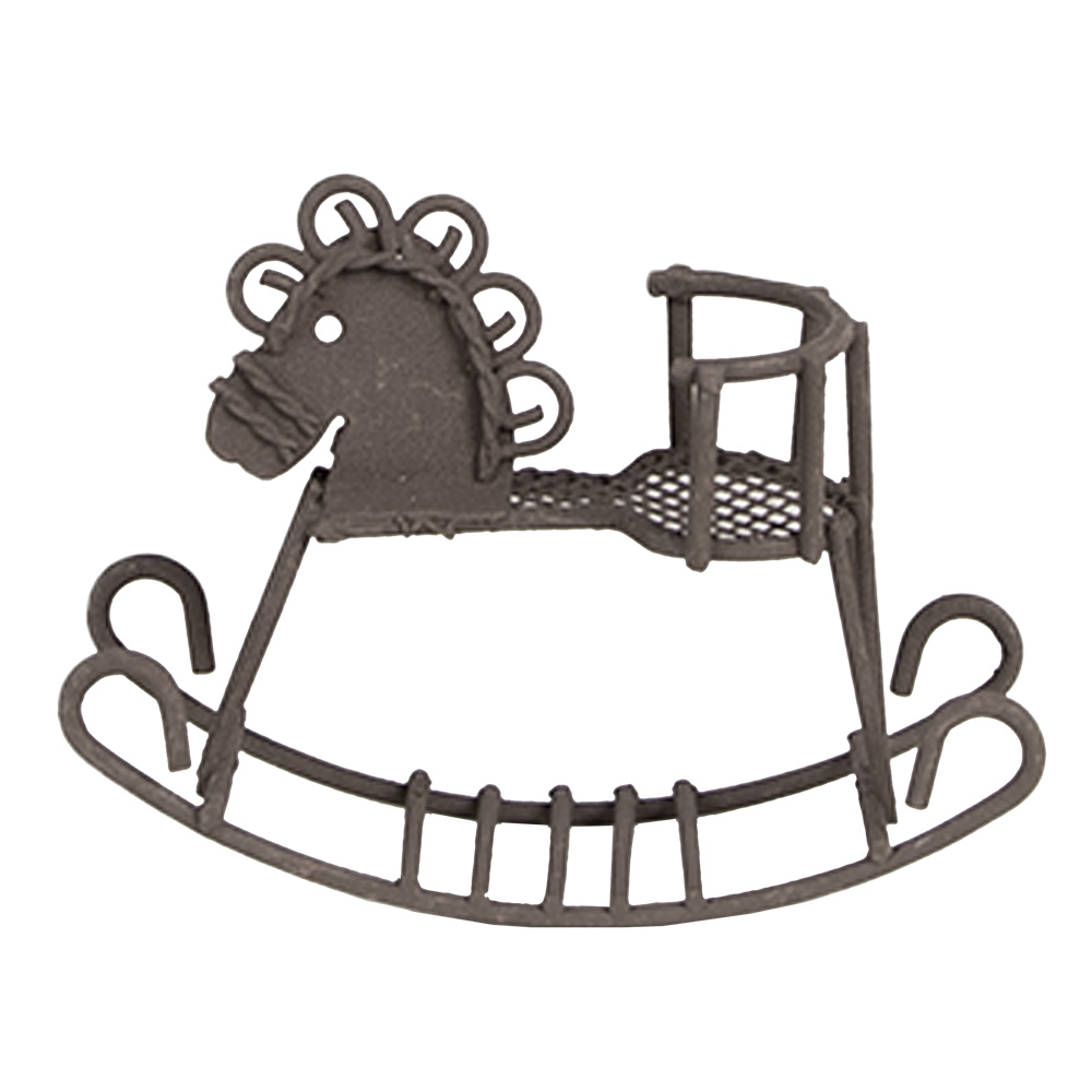 Decoratie hobbelpaard 9x3x6 cm