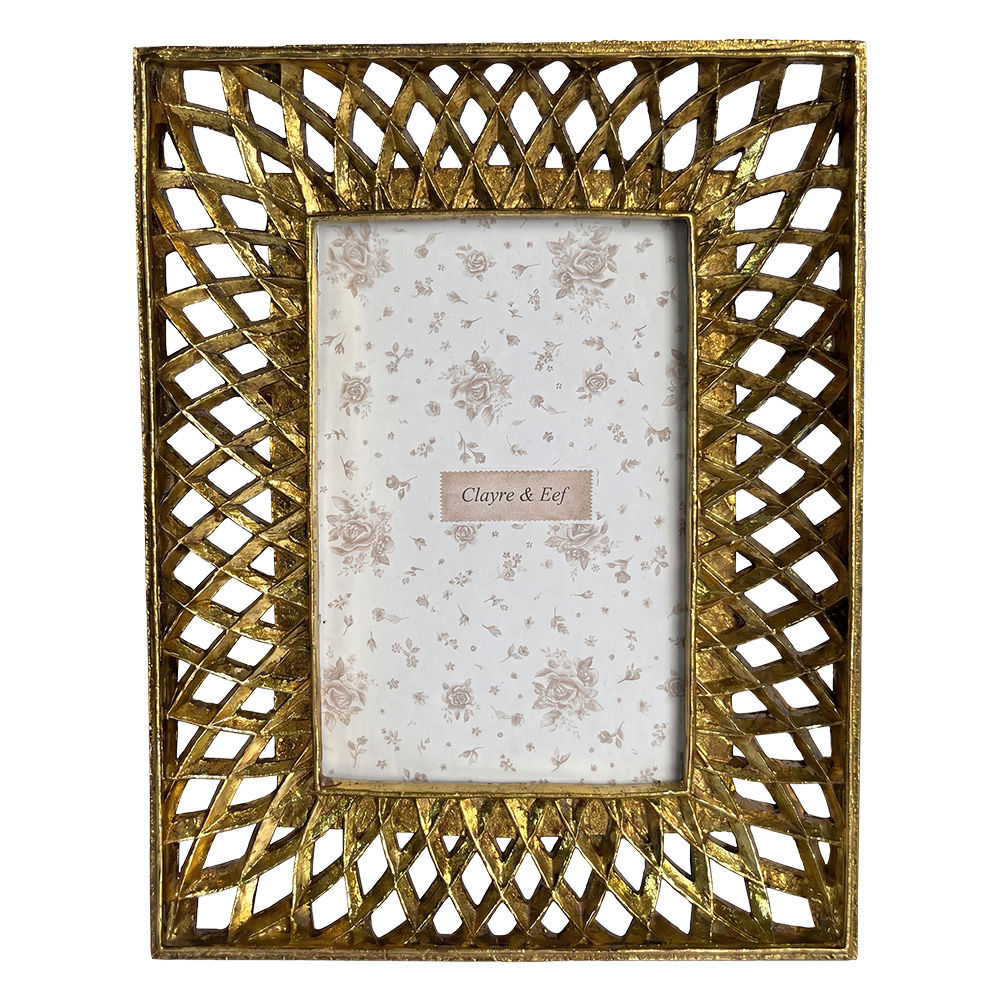 Picture Frame Gold 17x2x22 cm / 10x15 cm