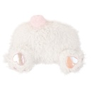 Coussin Lapin Blanc Rose 38x14x27 cm