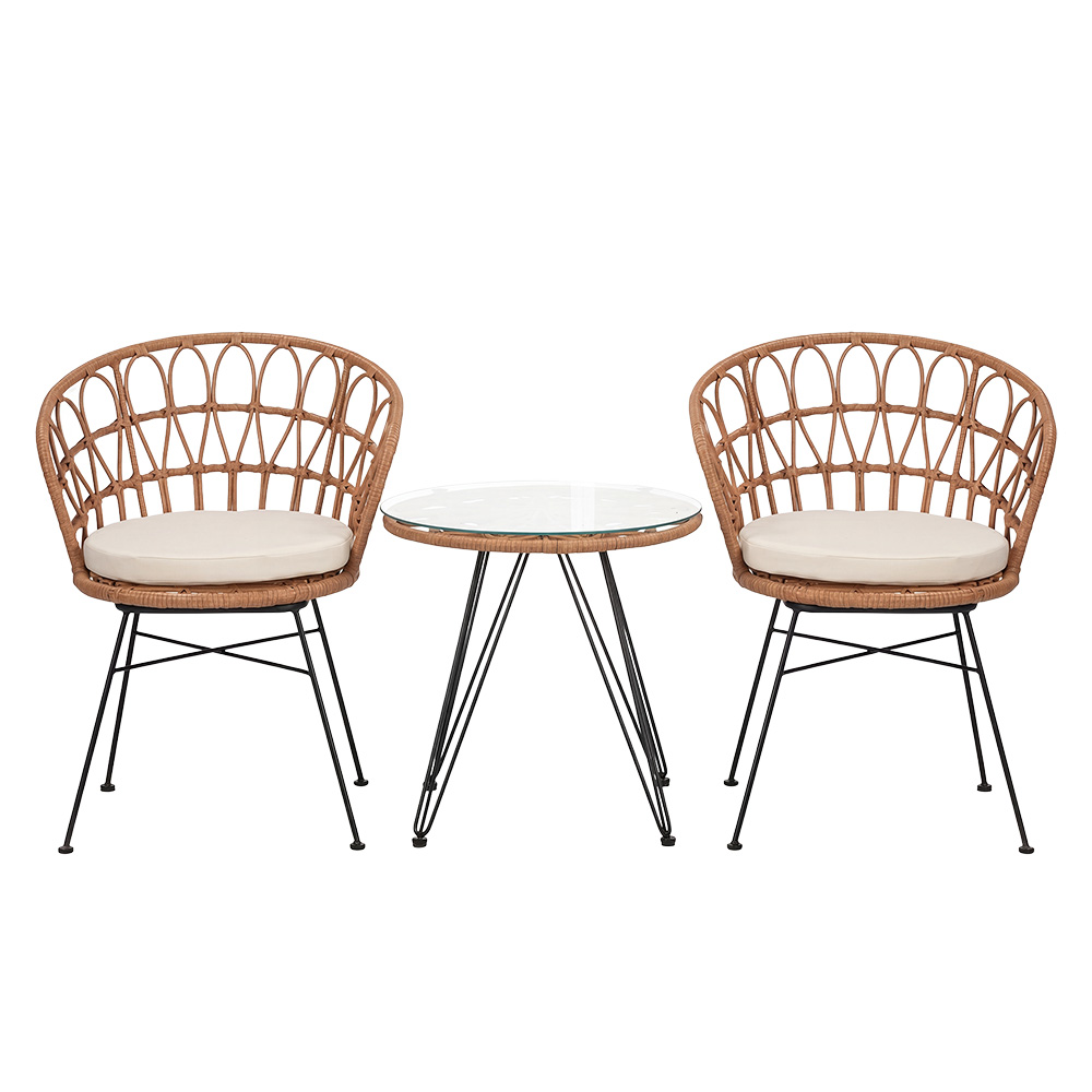 Tafel + 2 stoelen Ø 55x60 / 60x60x81 cm (2)