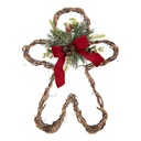 Décoration Bonhomme de pain dépice Marron Vert 31x11x41 cm