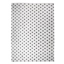 Plaid Pile Bianco Nero 130x170 cm